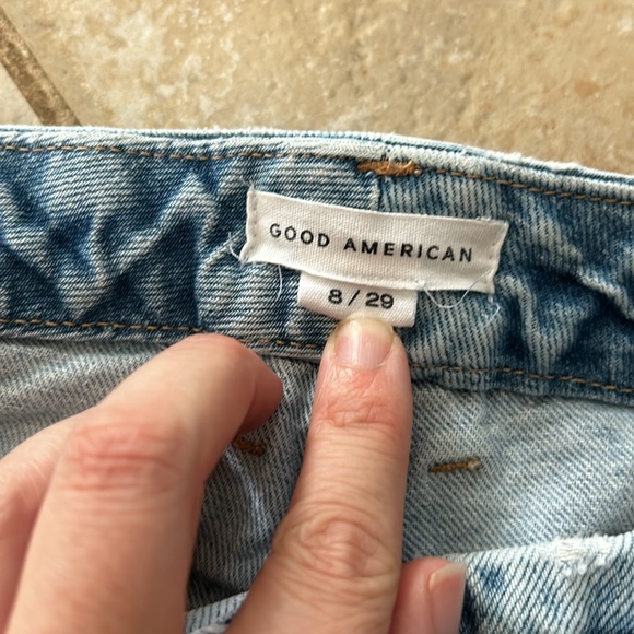 Good American Good Icon High Rise Denim Straight Jeans GI828T Women's size 8/29 - Picture 7 of 11